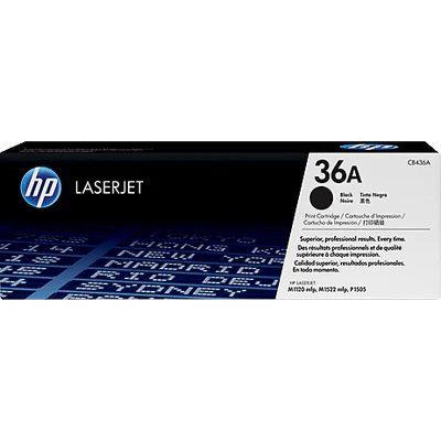 HP 36A Black Toner Cartridge CB436A